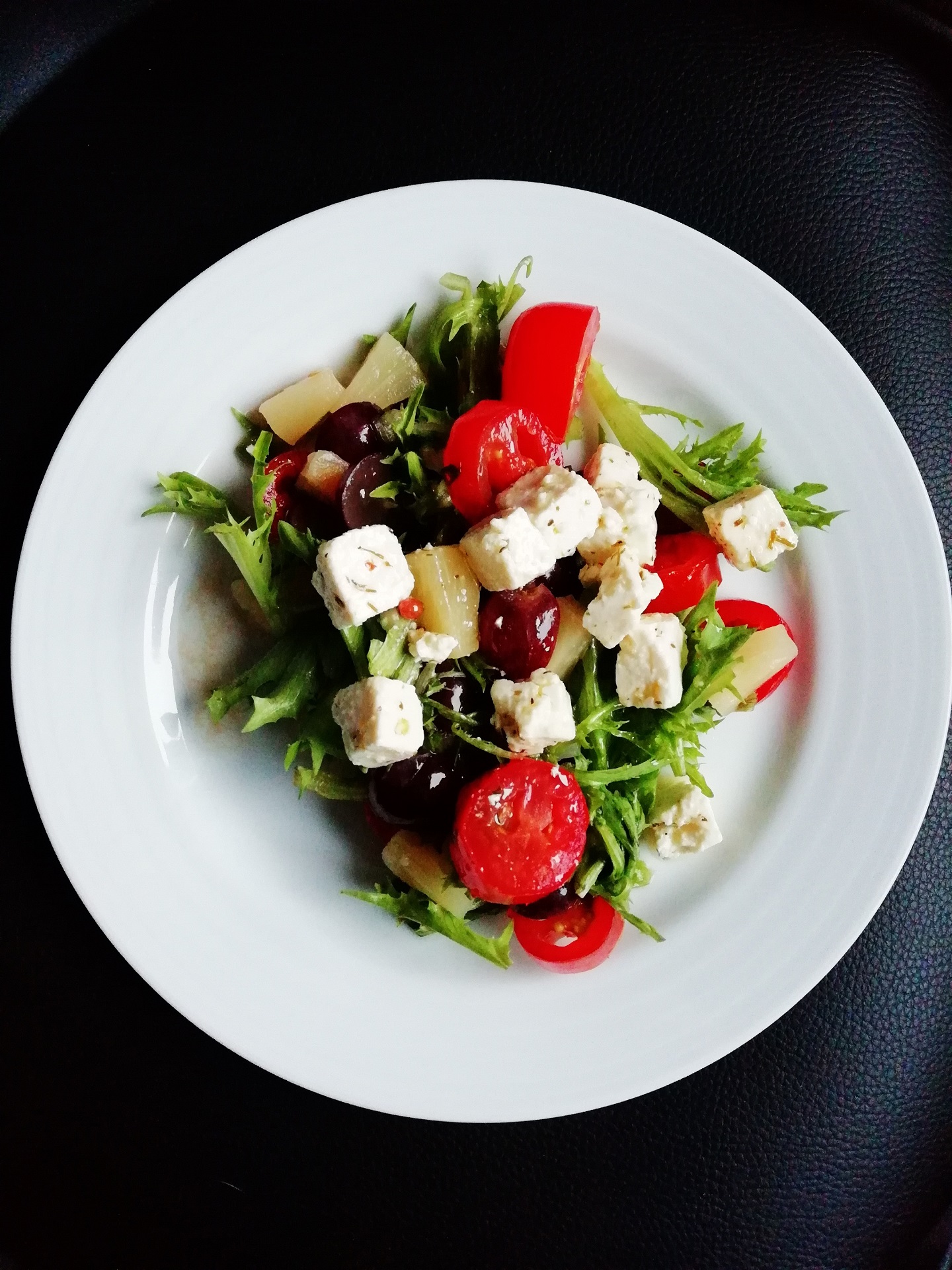 ensalada griega greek salad recipe receta ingredientes