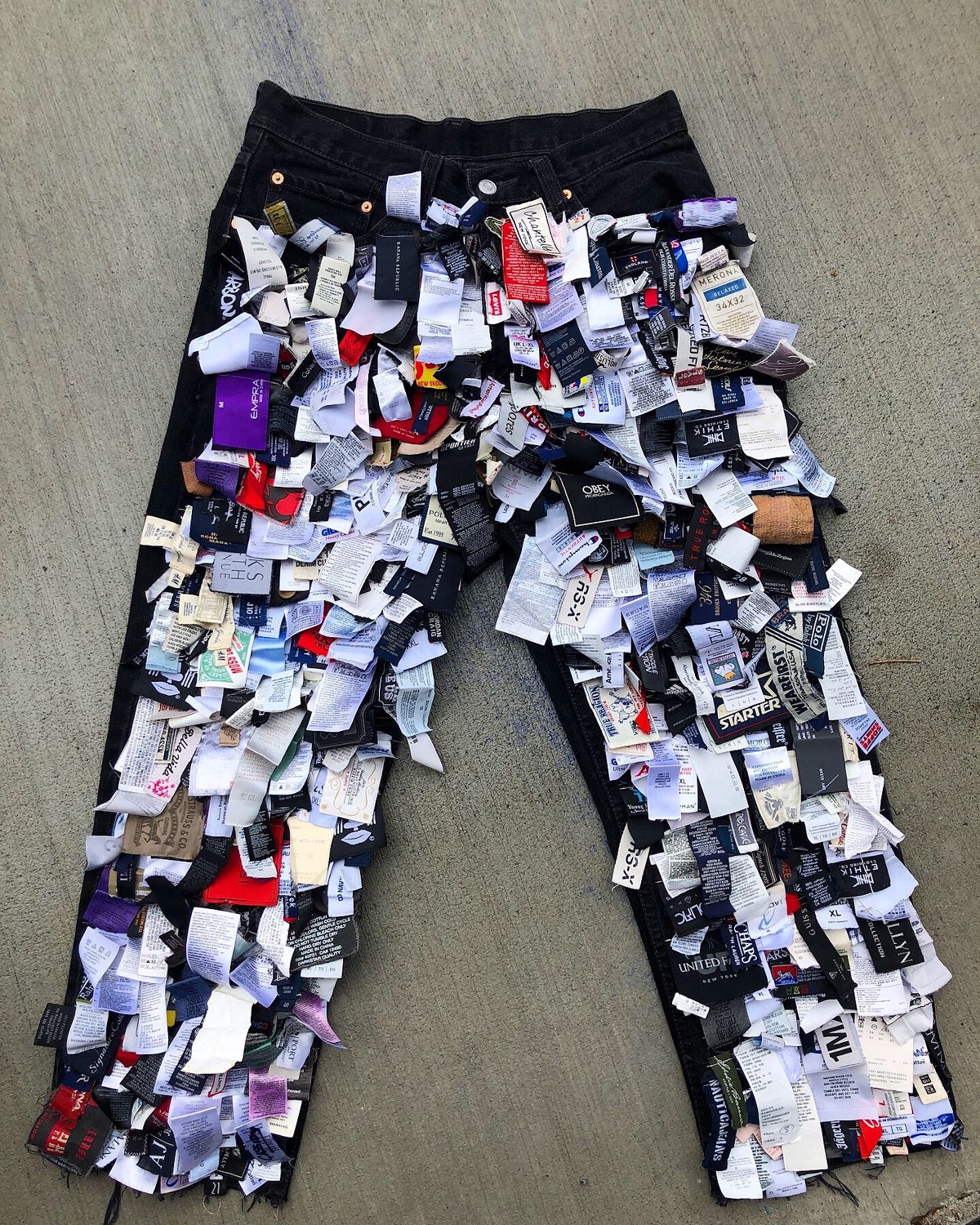 Pantalon etiquetas moda sustentable ecología