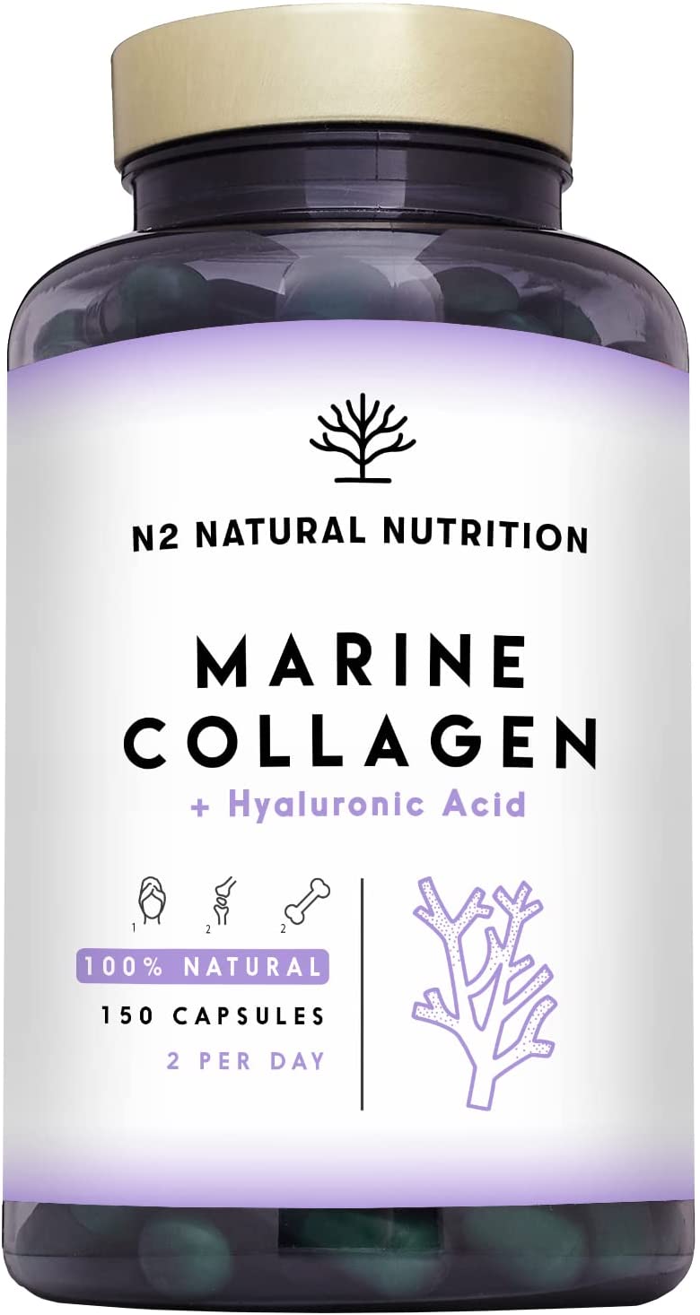 Colágeno Marino con Ácido Hialurónico y vitamina C de N2 Natural Nutrition