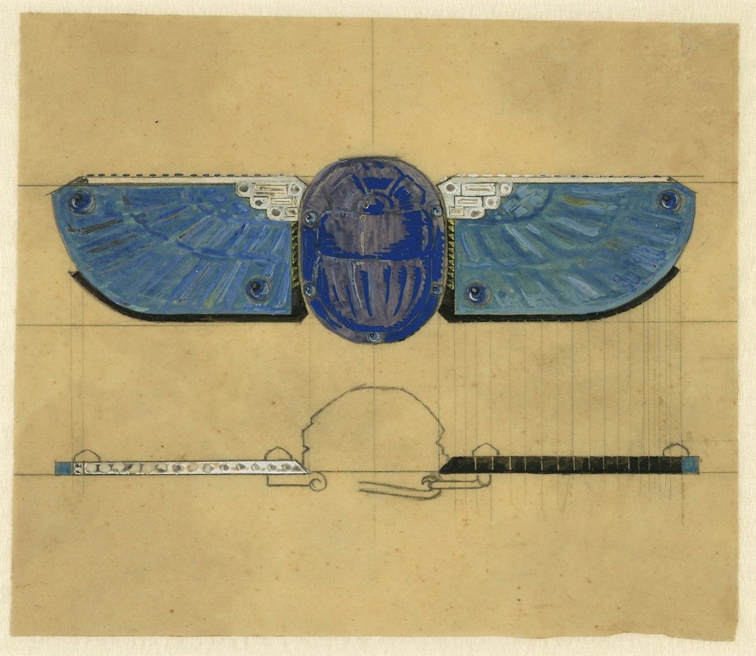 Diseño para una hebilla de cinturón escarabajo Cartier