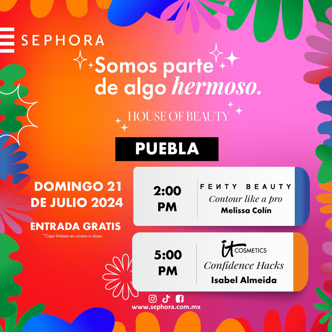 House of Beauty Sephora Puebla domingo