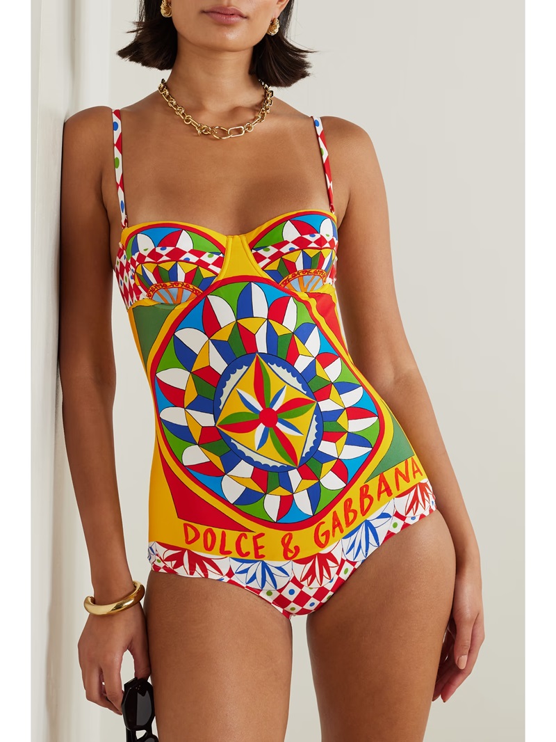 traje de baño dolce gabbana