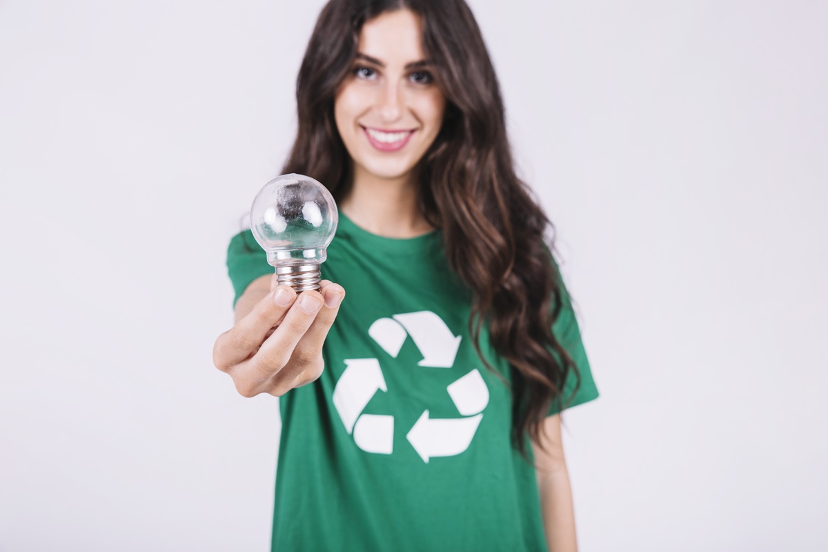 energía ahorro foco bulbo reciclaje
