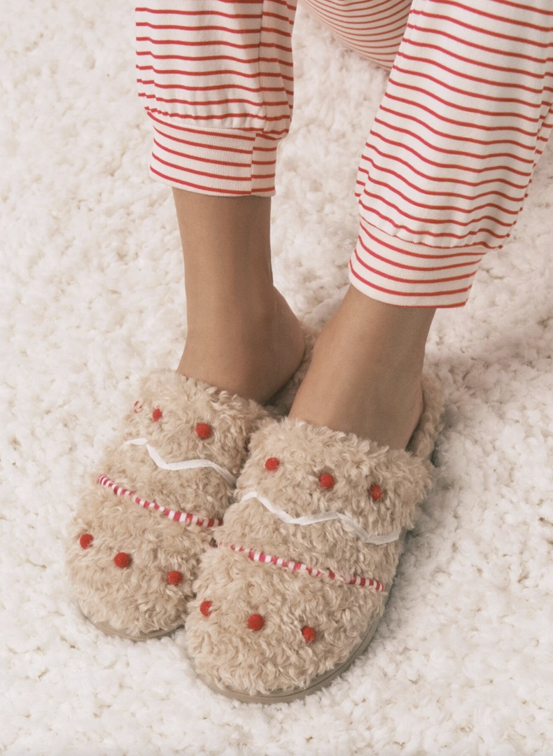 WOMEN'SECRET Pantuflas para casa beige de borrego de Snoopy