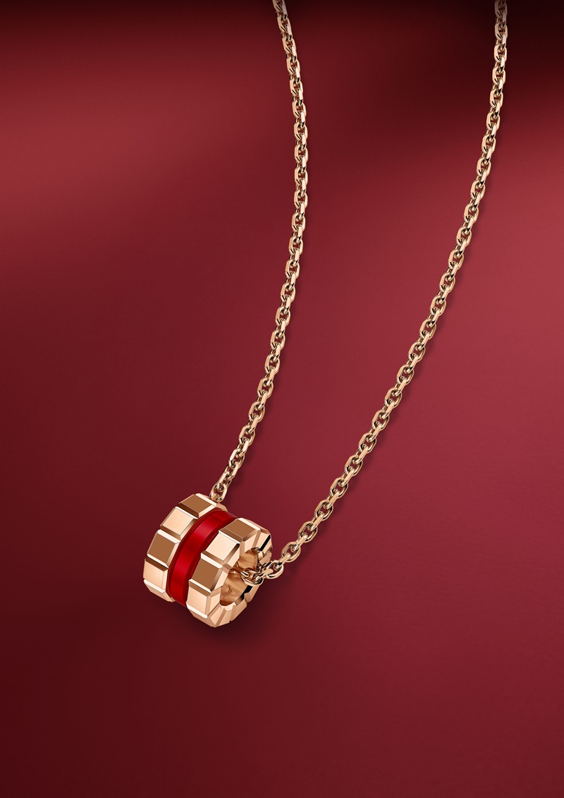 Ice Cube Chopard dije cadena rojo