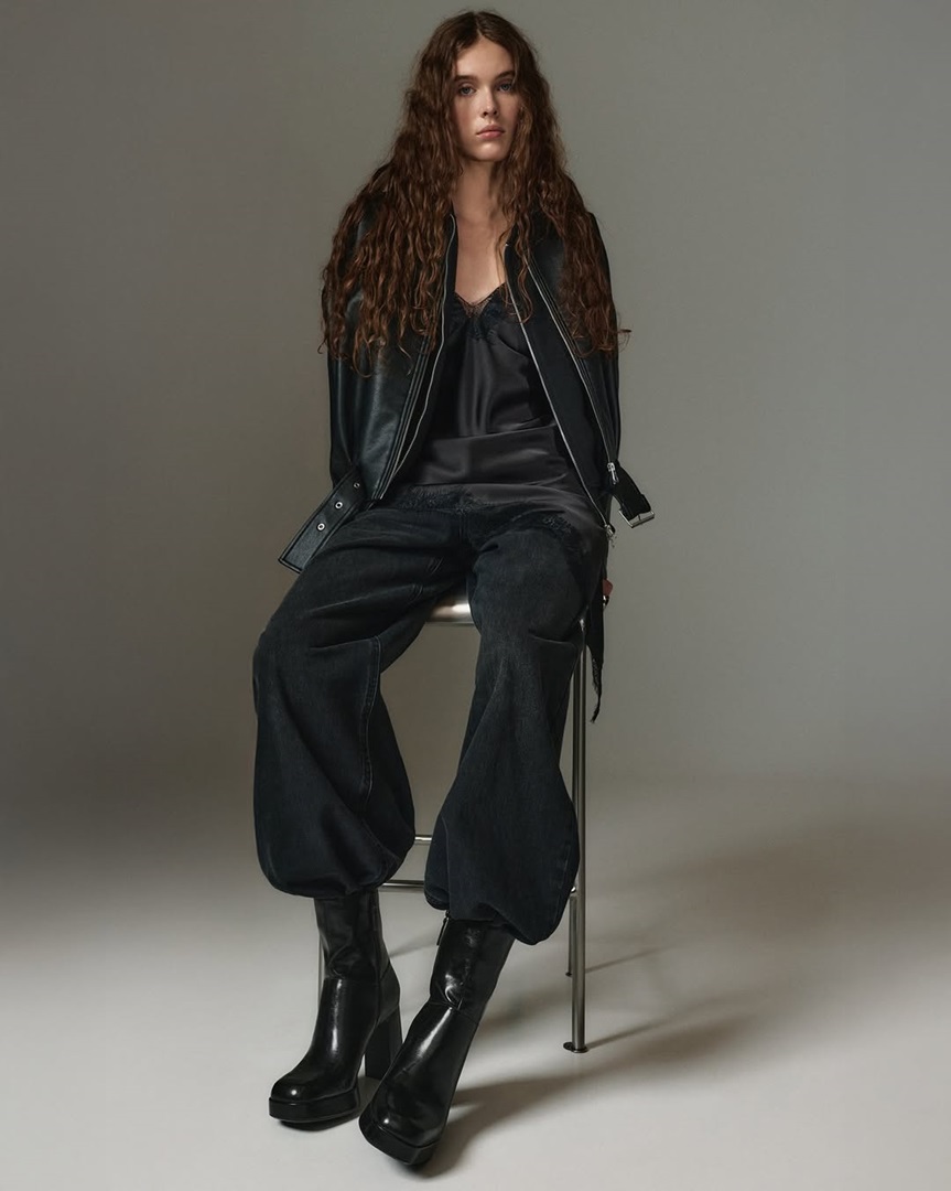 botines botas chonky tacon negro