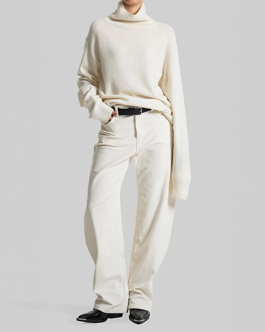 pantalon barrel sueter oversize