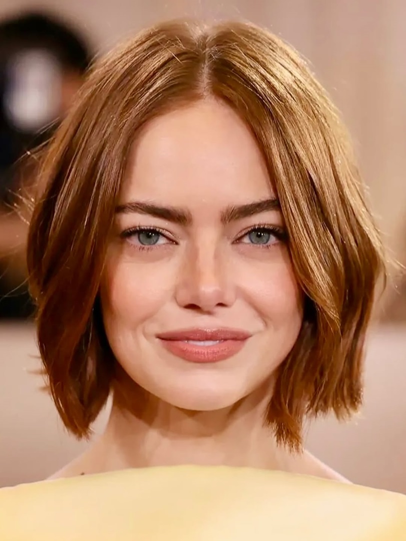 Emma Stone bob hair cut