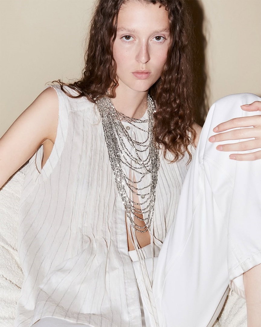collar Sfera blanco blusa