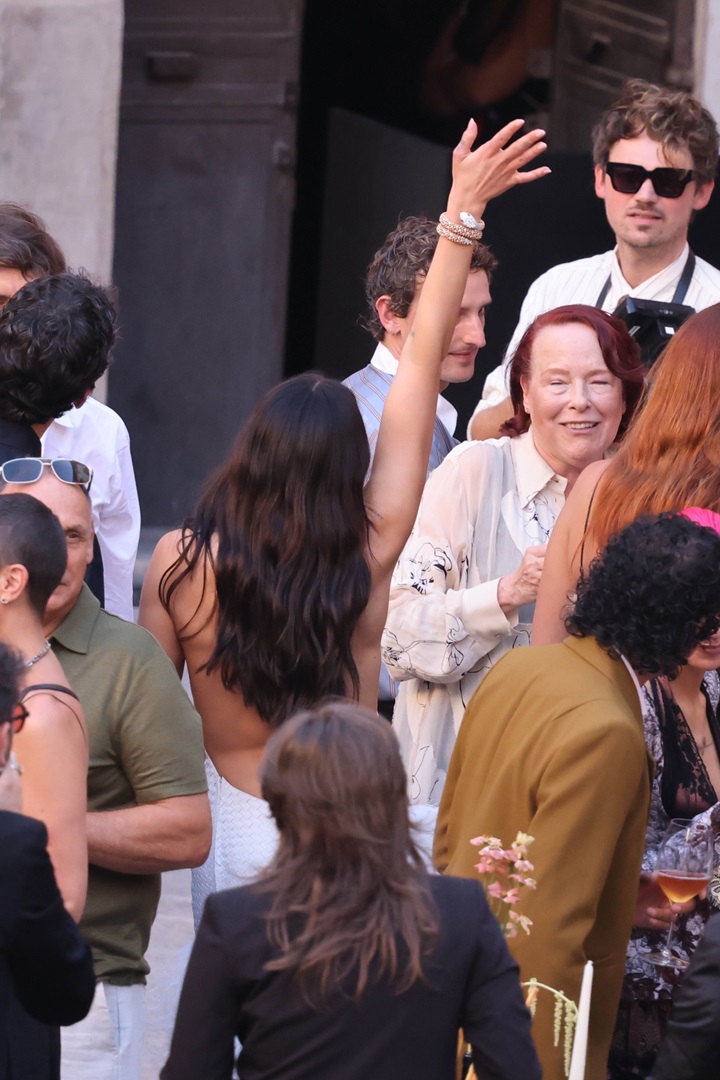 Dua Lipa and Callum Turner celebrate at pre-wedding party in Italy
