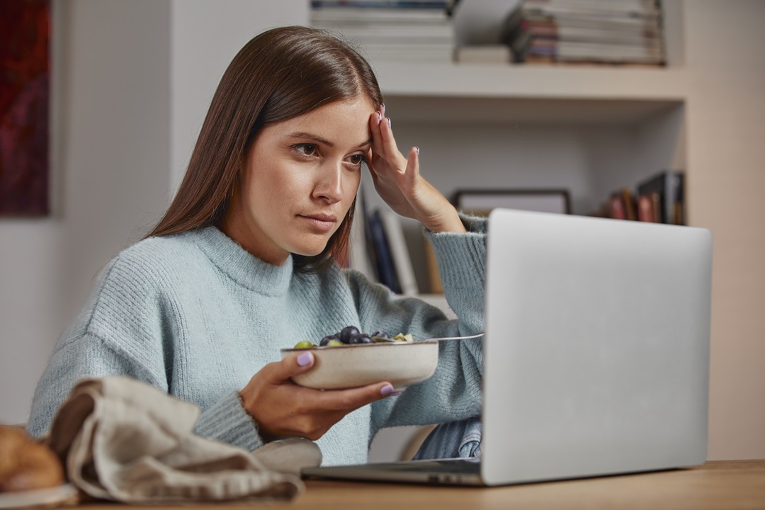comida trabajo casa home office estrés ansiedad